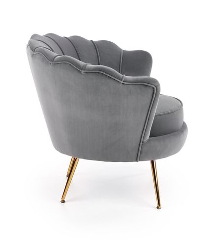 Fotel muszelka Florecja szary na Arena.pl