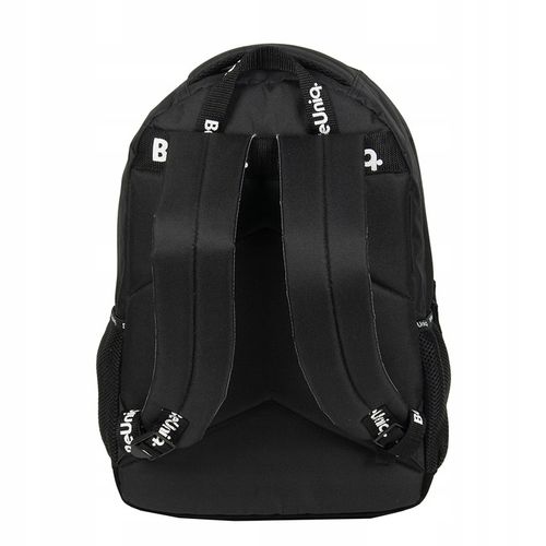 PLECAK SZKOLNY TORNISTER MŁODZIEŻOWY BeUniq CZARNY z łańcuszkiem na Arena.pl