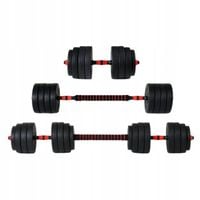 HANTLE ZESTAW HANTLI REGULOWANYCH DO ĆWICZEŃ 20 KG + SZTANGA