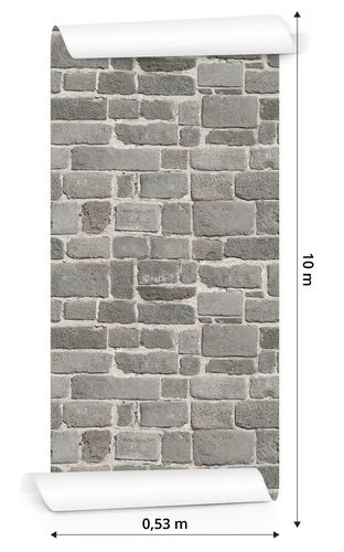 Tapeta Szary Ceglany Mur na Arena.pl