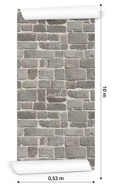 Tapeta Szary Ceglany Mur zdjęcie 3
