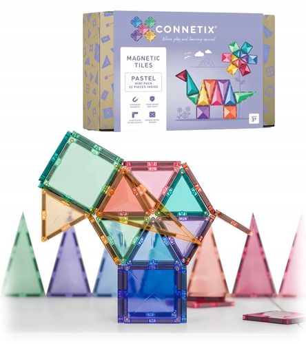 Connetix: klocki magnetyczne Pastel Mini Pack 32 el na Arena.pl