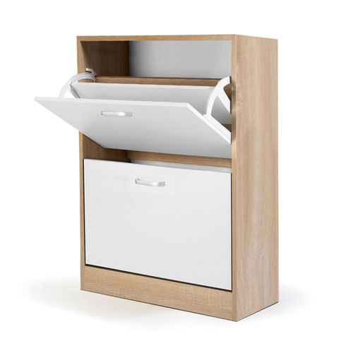 szafka na buty regał 2 komory obuwie komoda pojemna do przedpokoju regał na Arena.pl