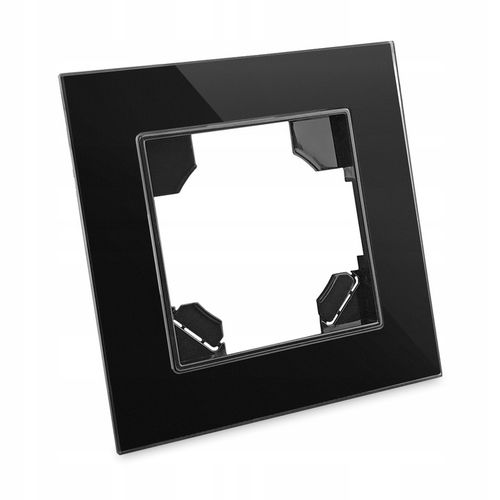 Gniazdko pojedyncze SZKLANE 230V KONTAKT z BOLCEM uziemieniem CZARNE USB C na Arena.pl