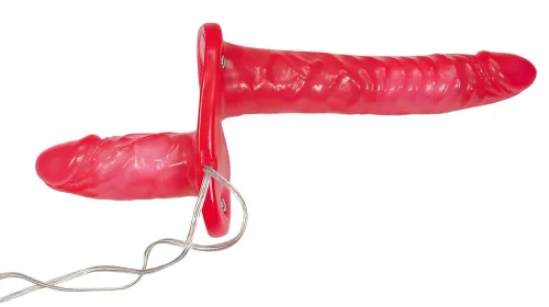 bad kitty duo strap-on czerwony z podwojnym systemem wibracji pvc na Arena.pl