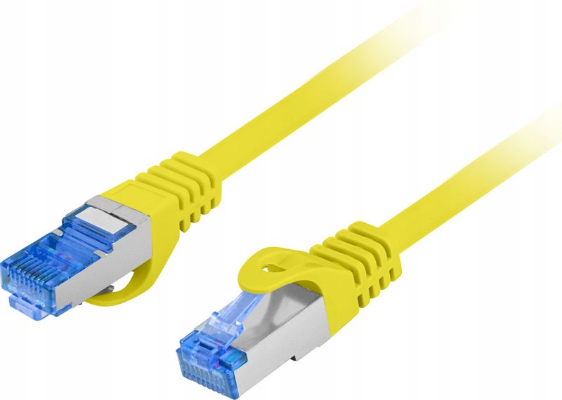 Kabel Ethernet RJ45 LAN kat.6A SFTP LSZH 10m żółt zdjęcie 1