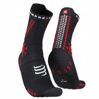 SKARPETY COMPRESSPORT PRO RACING SOCKS V4.0 TRAIL Black / Red r.42-44