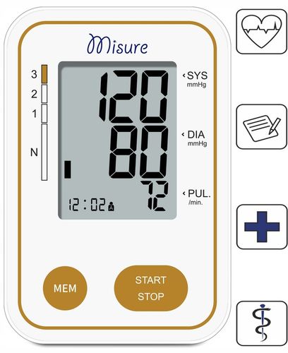 Ciśnieniomierz naramienny Misure C03A Arytmia USB Etui Duży Mankiet na Arena.pl