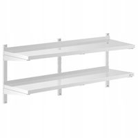 Półka wisząca - 140 cm - 2 blaty ROYAL CATERING RCWR-1400.4 10011461