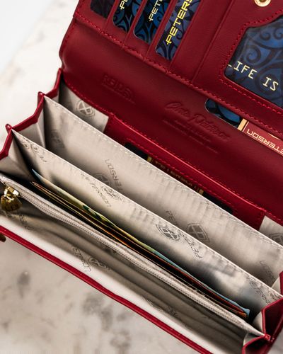 portfel damski skórzany ptn ph27-1-saf-1963 red na Arena.pl