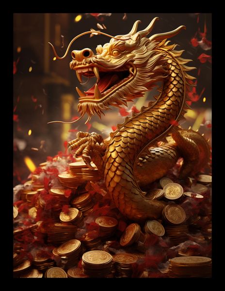 Plakat 15x20cm Smok Bogactwa zdjęcie 2