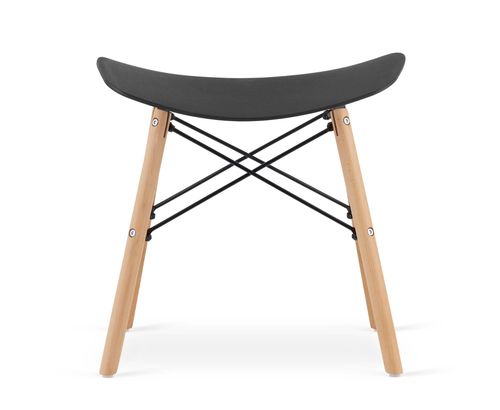 Taboret KORFU - czarny x 4 na Arena.pl