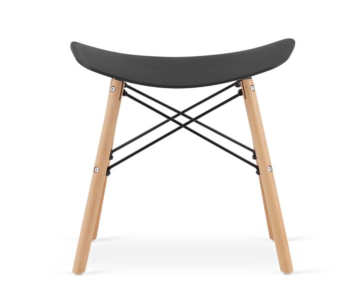 Taboret KORFU - czarny x 4 zdjęcie 3