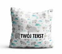 Poduszka DZIECIĘCA z Twoim napisem PD27 baranki