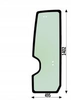 Szyba drzwi - drzwiowa Takeuchi TB216, TB216A, TB225, TB225A 03386-00038