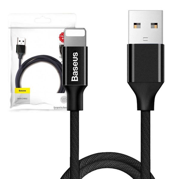 Kabel Baseus Yiven Lightning 1.2m 2A - czarny zdjęcie 8