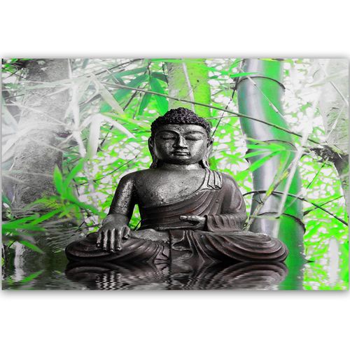 Obraz na płótnie - Canvas, Budda i bambusy 1 90x60 na Arena.pl