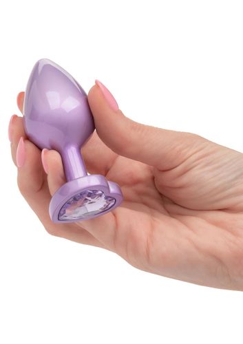 diamond heart plug large purple na Arena.pl