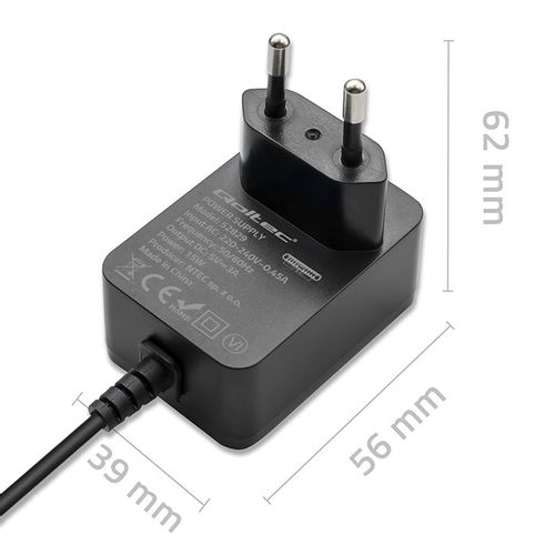 Qoltec Ładowarka Super FAST PD do Raspberry PI 4 USB-C 15W 5V 3A Czarna na Arena.pl