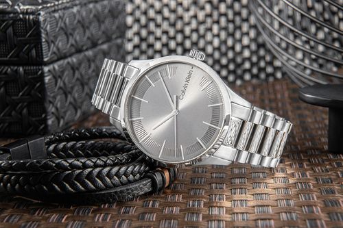 zegarek męski calvin klein iconic brancelet 25200036 + box na Arena.pl