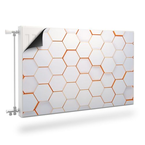 Mata MAGNETYCZNA Na Kaloryfer Heksagony Abstrakcja Efekt 3D 120cm x 60cm na Arena.pl