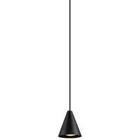 Lampa wisząca Bell 521003103 Elkim LED 5W 3000K stożek loft czarna