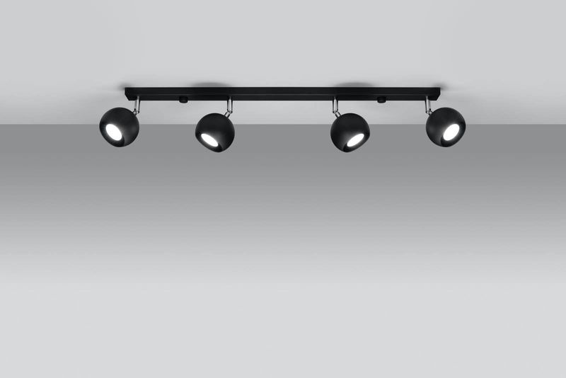 Spot LAMPA sufitowa SL.0447 reflektorowa OPRAWA listwa spot balls czarne zdjęcie 2