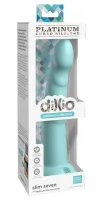 dillio platinum slim seven 19,7 cm turkusowy - model z rowkami, silikon