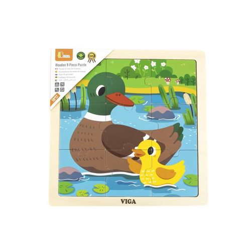 Viga 44621 Puzzle na podkładce 9 elementów - Kaczka na Arena.pl