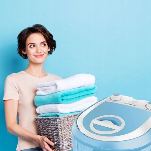 Pralka turystyczna WIRNIKOWA Z WIRÓWKĄ mini mała przenośna 3,8 kg MANTA na Arena.pl