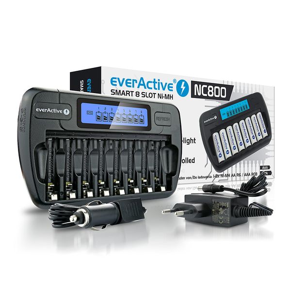 Ładowarka EverActive NC800 8 Ogniw AA AAA zdjęcie 9