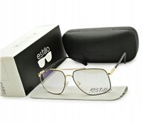 Okulary do KOMPUTERA zerówki Męskie DUŻE ESTILLO markowe + GRATISY