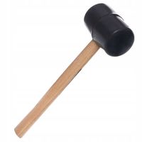 MŁOTEK GUMOWY 0,5kg DREWNIANY TRZONEK 30cm 500g