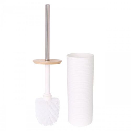 Komplet akcesoriów łazienkowych biały Szczotka do WC Dozownik i Kubek na Arena.pl