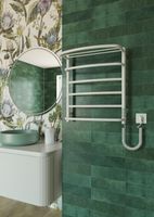 ELNA Grzejnik łazienkowy elektryczny Kaskada 6 White z półką