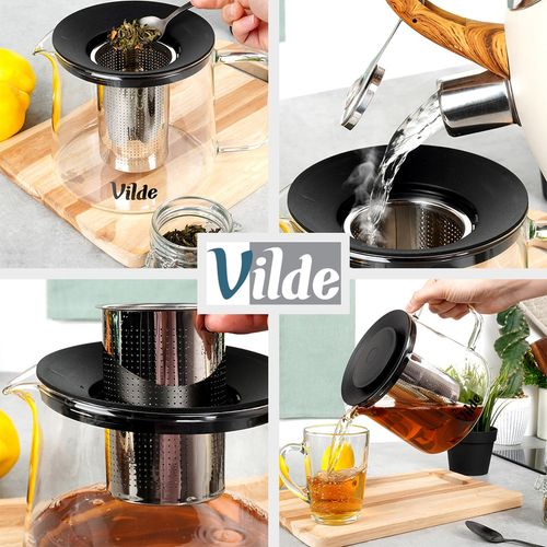 Zaparzacz Dzbanek z Zaparzaczem Sitkiem Imbryk Parzenia Herbaty Ziół 1,5L na Arena.pl