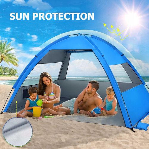 Składany Automatyczny Namiot Plażowy Turystyczny Z Filtrem UV na Arena.pl
