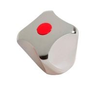 pokrętło bat. z wkładką metalową chrom ciepła - hp/pzwh c