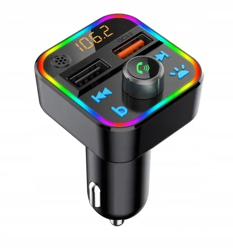 TRANSMITER FM BLUETOOTH MP3 SD ŁADOWARKA 2xUSB zdjęcie 2