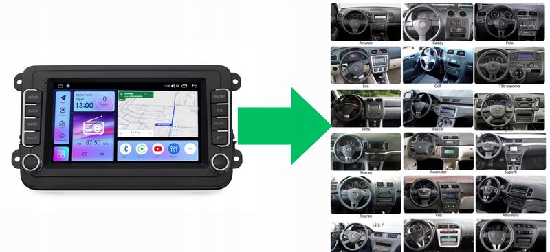 RADIO NAWIGACJA GPS VOLKSWAGEN SCIROCCO 2008-2015 ANDROID zdjęcie 3