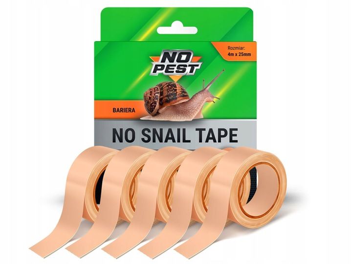 TAŚMA MIEDZIANA ŚRODEK SPOSÓB NA ŚLIMAKI PRZECIW ŚLIMAKOM SAMOPRZYLEPNA 20M zdjęcie 6