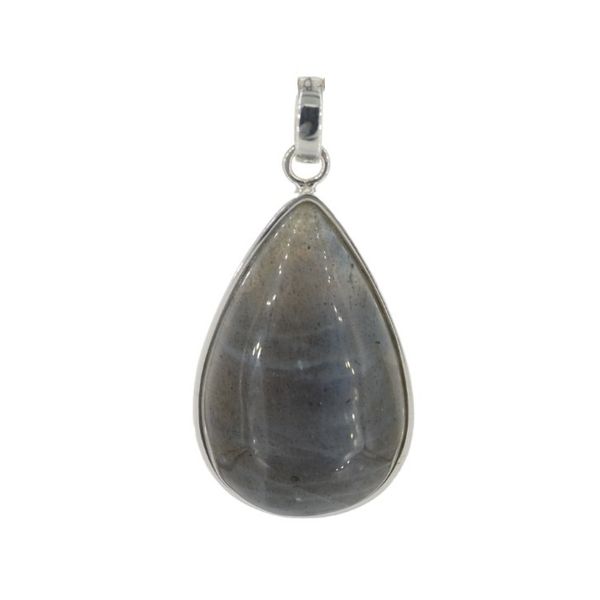 Zawieszka srebrna z labradorytem - łza zdjęcie 3