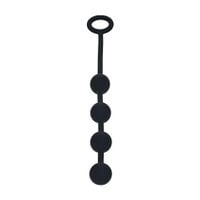Round Silicone Anal Balls - S - 20Mm - Black