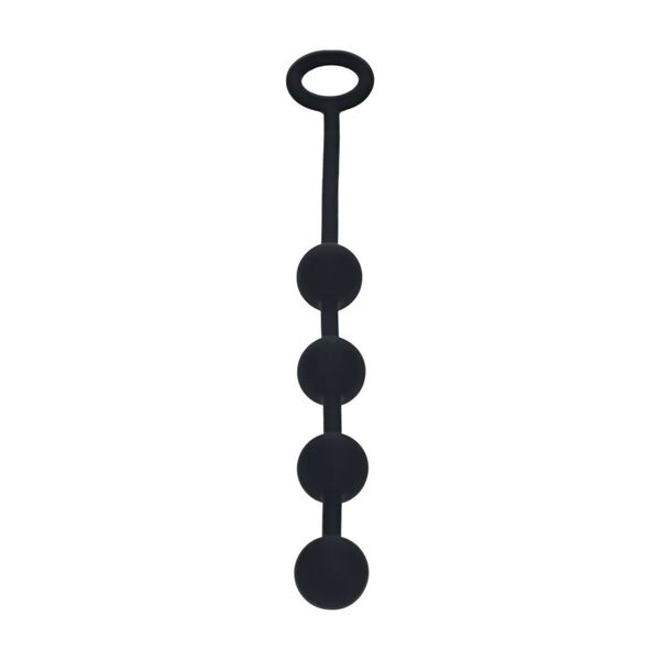 Round Silicone Anal Balls - S - 20Mm - Black zdjęcie 1