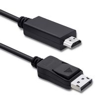 Qoltec DisplayPort v1.1 męski | HDMI męski | 4K | 3m
