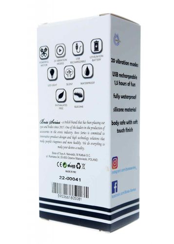 Stymulator Rechargeable Mini Masager USB 20 Functions   Blue na Arena.pl