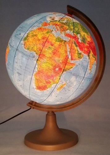 Globus 320mm PODŚWIETLANY 2w1 +strefy + APLIKACJA , na prezent , polit-fiz na Arena.pl