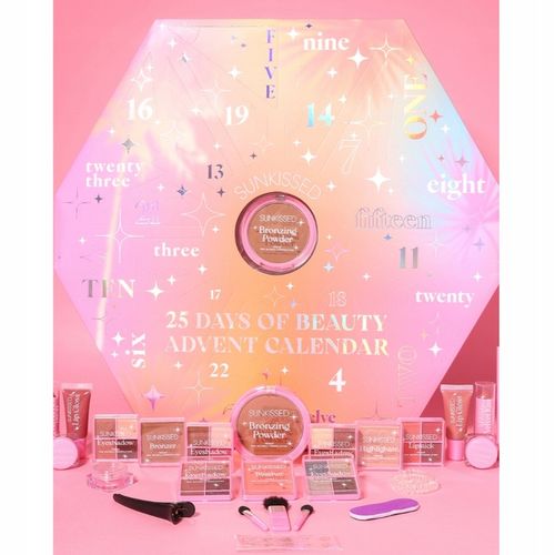 Sunkissed Kalendarz Adwentowy Zestaw Kosmetyków Damskich Do Makijażu 2024 na Arena.pl