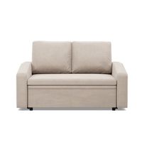 Sofa z funkcją spania, BLOM, velvet, 148x87x90 cm, beżowy | TYLETEGOTU