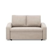 Sofa z funkcją spania, BLOM, velvet, 148x87x90 cm, beżowy | TYLETEGOTU